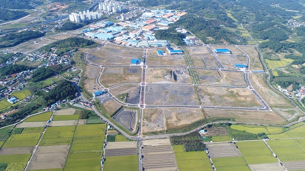 진주 뿌리일반산업단지 현장 전경. (사진=경남도)