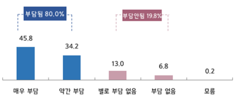 중대재해처벌법 제정에 따른 중소기업의 경영부담. (출처=중소기업중앙회)