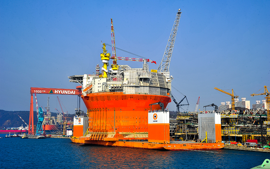 현대중공업이 이전 수주한 FPSO