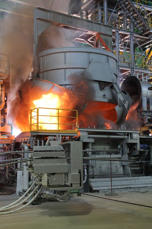 6일 신규 가동에 들어간 SPP율촌에너지의 100톤 전기로