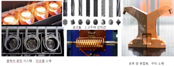 마크포지드의 'Metal X'  및 필라멘트 금속 3D프린터 고객  활용 사례. (사진=마크포지드코리아)