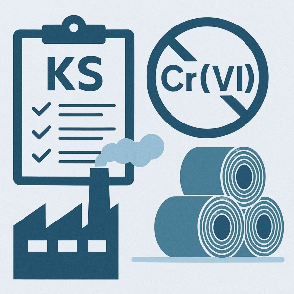 철강 제품의 표면처리 공정이 ‘유해물질 제로(0)’ 기준으로 전환된다. 국가기술표준원이 11월 12일 ‘6가크로뮴(Cr⁶⁺) 무함유 전기도금’ 표준 제정안을 예고하면서, 정부의 ‘철강산업 고도화 방안’에 포함된 KS 강화 로드맵이 본격 실행 단계에 들어선 것으로 보인다. /철강금속신문DB