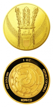 2020 골드크라운 불리온 메달. (사진=조폐공사)