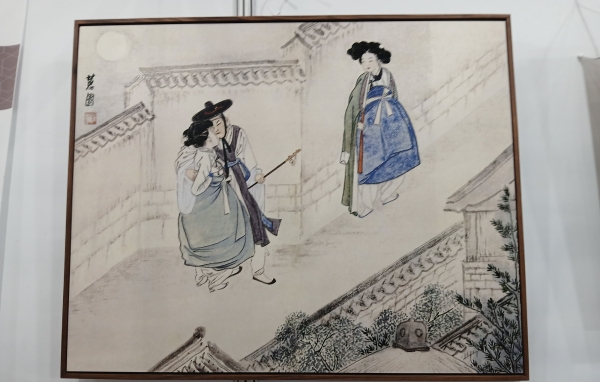 태산이 내장용 프리미엄 강판 ‘PosART’를 활용해 제작한 명화. (사진=철강금속신문)