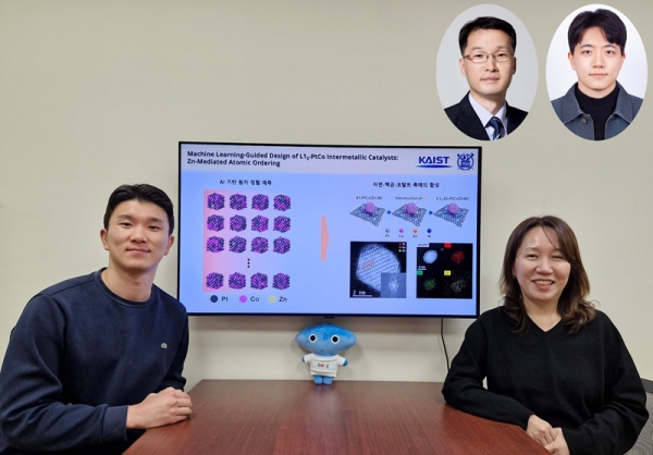 (왼쪽부터) KAIST 장현우 박사과정, 조은애 교수. (상단, 왼쪽부터) 서울대 이원보 교수, 류재현 박사. (사진=KAIST)