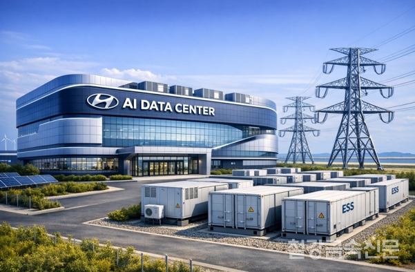 새만금에 건립될 현대차그룹 AI 데이터센터 전경, AI 생성 이미지. 현대제철