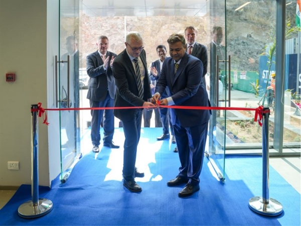 SSAB의 ‘뭄바이 철강 서비스 센터’ 개소식. (사진=SSAB)