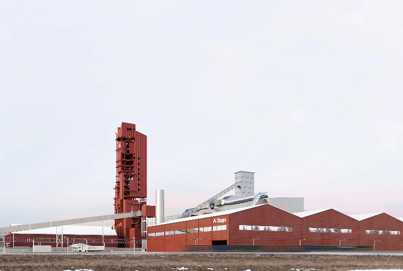 스테크라의 스웨덴 보덴 공장 가상도